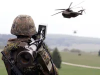 Illustration of a man-portable air-defence system.